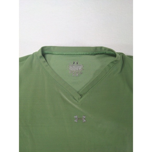Under Armour Compression Workout Tshirt Women's Size L Green - Picture 6 of 15